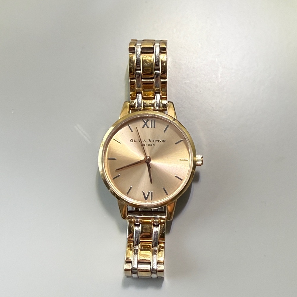 EUC Olivia Burton Gold + Silver Watch